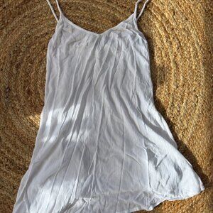 SMALL Roxy Gauge Sun Dress WHITE
